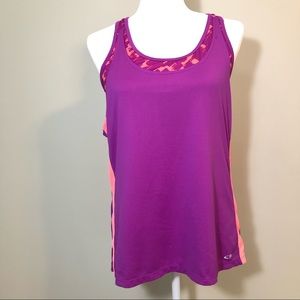 Champion purple built-in Bra tank top | Large